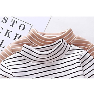 Áo nỉ lót nhung cổ lọ giữ ấm cho bé trai bé gái AN9