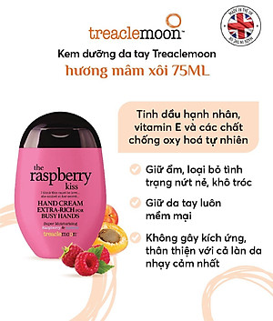 Kem dưỡng da tay chiết xuất Quả mâm xôi Treaclemoon 75ml