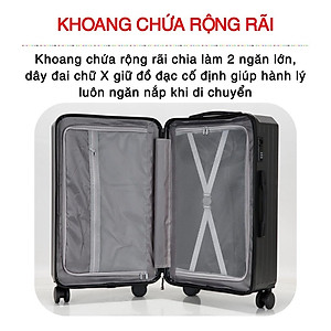 Vali Hộp Kéo Thời Trang Siêu To, Chống Va Đập KS-P37 Size 20