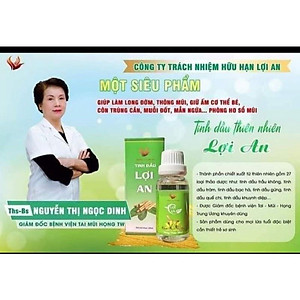 Dầu Lợi An Bôi Ho Cho Bé - Hết Đờm - Sổ mũi - Khò Khè - Tăng Đề Kháng