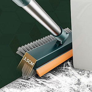 Bàn Chải Chà Nhà Tắm , Bàn Chải Chà Sàn Hai Mặt 3 Trong 1 ,Bàn Chải Lông Cứng Có Tay Cầm Ống Lồng GroFa