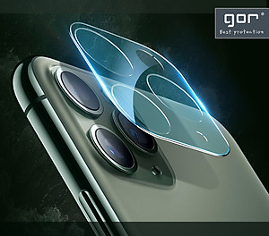Miếng Dán Kính Cường Lực Camera chống trầy GOR cho iPhone 11 / 11 Pro / 11 Pro Max (Bộ 2 Miếng) _ Hàng Nhập Khẩu