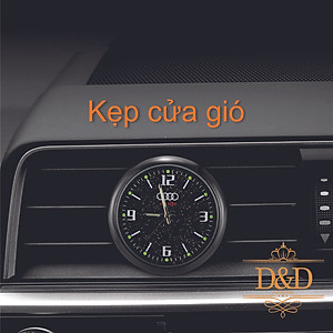 Đồng hồ trang trí xe hơi đủ logo các hãng xe (dán táp lô hoặc gắn cửa gió) - Tặng thêm 1 pin