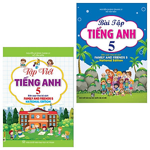 Sách - Bài Tập Tiếng Anh + Tập Viết Tiếng Anh Lớp 5 - Cuốn 2 Cuốn - Family And Friends 5 National Edition - Hồng Ân