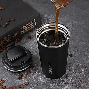Cốc Giữ Nhiệt Coffeeholic Inox 304 Dung Tích 510ml Cao Cấp Kiểu Dáng Hàn Quốc Cầm Tay Sang Trọng- Hàng Chính Hãng