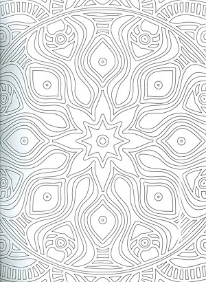 Sách Tô Màu Người Lớn - HOA VĂN, HỌA TIẾT KỸ THUẬT: Tô Màu Cho Cuộc Sống Bình Yên Và Thư Giãn (Adult Colouring Book - Mandala: Colouring For Peace And Relaxation)