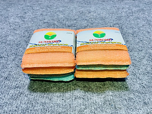 Combo 8 Miếng Rửa Chén Nhỏ Bằng Mouse Bọc Lưới Cao Cấp