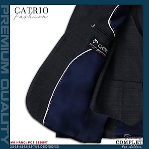 BỘ VEST BÉ TRAI CATRIO PCT28568/7 LÀ BỘ COMPLE TRẺ EM TỪ 2 TUỔI ĐẾN 11 TUỔI (12KG ĐẾN 43KG) THUỘC BST QUẦN ÁO TRẺ EM CATRIO MÙA TIỆC CƯỚI LỄ TẾT SANG TRỌNG