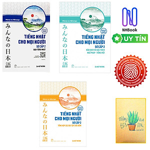 Combo 3 Cuốn Minna no Nihongo Sơ Cấp 2 Tiếng Nhật Cho Mọi Người: Bản Tiếng Nhật + Bản Dịch Và Giải Thích Ngữ Pháp - Tiếng Việt + Tổng Hợp Các Bài Tập Chủ Điểm (Sách Nâng Cao Trình Độ Tiếng Nhật Nhanh Nhất Cho Người Việt / Tặng Kèm Bookmark Happy Life)