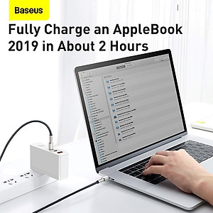 Cáp sạc siêu nhanh 100W truyền dữ liệu Baseus Cafule Series Metal Data Cable Type-C to Type-C (100W) - Hàng Chính Hãng