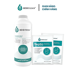 Combo Vi Sinh Khử Mùi EcoFresh, EcoClean Septic - Xử Lý Mùi Hôi Hiệu Quả