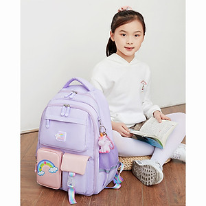 Ba lô học sinh bé gái siêu nhẹ chống nước cao cấp phong cách mới - BEE GEE HS1056