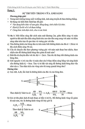 Sách Chiến Thắng Kì Thi 9 Vào 10 Chuyên Vật Lí Tập 2
