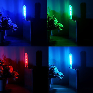 Bộ 2 Thanh Đèn LED RGB 7 Màu Siêu Sáng, Nhiều Chế Độ Chớp