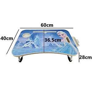 Bàn học sinh gấp gọn thông minh có khe máy tính bảng, khay để ly - chân bàn sơn tĩnh điện