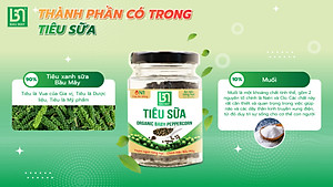 Tiêu Sữa Organic Bầu Mây 35g - Cay cấp độ 1 với độ cay dịu dàng, tươi non, giòn mềm, đậm đà, giúp kích thích vị giác, giúp ăn ngon miệng hơn, cải thiện chức năng của hệ tiêu hoá