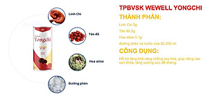 TPBVSK Nước uống thảo dược Wewell Yongchi (thùng 24 lon)