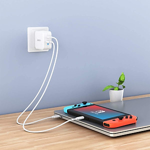 Adapter Củ Sạc Nhanh GaN 65W 1 Cổng USB, 1 Cổng Type C CHOETECH PD8002 Kèm Cáp Type C 65W Sạc Cho Macbook, Laptop, Smartphone - Hàng Chính Hãng