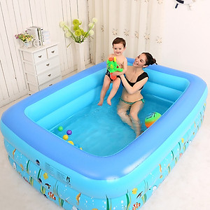 Bể bơi bơm hơi trẻ em chính hãng D Danido, Phao bơi cho bé 1.2m/1.5m/1.8m chất lượng, bền đẹp, 2 tầng - 3 tầng, dày dặn, chống trượt, Bể bơi cho bé, Hồ bơi nhân tạo