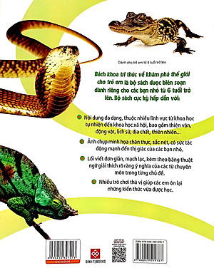 Sách Bách Khoa Tri Thức Về Khám Phá Thế Giới Cho Trẻ Em - Reptiles - Bò Sát