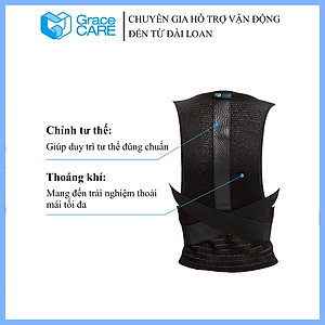 Đai Chống Gù Lưng Grace Care LB224 - Giữ Cột Sống Thẳng, Điều Chình Tư Thế, Phòng Đau Lưng