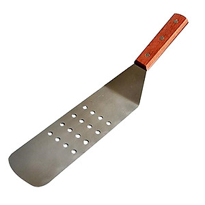 Stainless Steel Metal Griddle Spatula Griddle Accessories Hamburger Turner Scraper Pancake Flipper Great for BBQ Grill