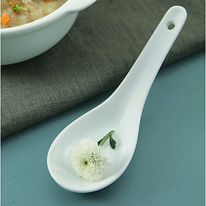 Thìa lỗ sứ cao cấp Long Phương Thìa ăn cơm bằng sứ