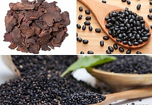 Đậu đen xanh lòng Rang sẵn - cỏ ngọt - hà thủ ô ( MS) -1kg