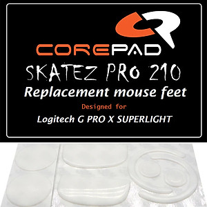 Feet chuột PTFE Corepad Skatez PRO dành cho Logitech G PRO X SUPERLIGHT 1 Wireless (2 bộ) - Hàng Chính Hãng