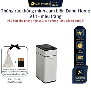 Thùng rác thông minh cảm ứng tự động đóng mở DandiHome - Tặng pin AA