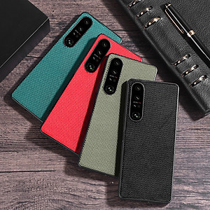 Ốp lưng cho Sony Xperia 1/1 Mark3/1 Mark 4/ 1 Mark5/ 5 Mark2/ 5 Mark3/ 5 Mark 4/Mark5 TexNylon lưng vải chống trơn trượt - Hàng chính hãng
