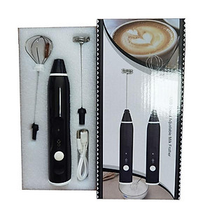 Máy Đánh Trứng Đánh Sữa Và Tạo Bọt Cafe Di Động Cầm Tay 3 Tốc Độ Sử Dụng Sạc USB Thép Không Gỉ Cao Cấp