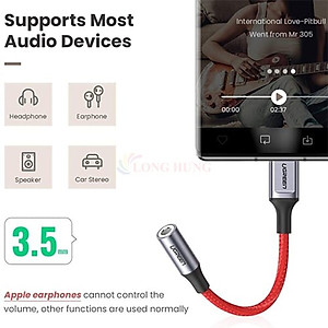 Cổng chuyển đổi Ugreen USB-C to 3.5mm Audio Cable AV161 - Hàng chính hãng