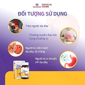 Viên Uống Tinh Chất Nghệ Giảm Đau Dạ Dày Novacurmin - Nguyên liệu nhập khẩu từ Đức (Hộp 30 viên)