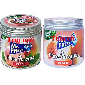 Combo 4 Sáp thơm khử mùi Pure Aroma 230g (đào-dứa-vani-black ice)