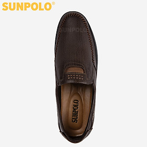 Giày Lười Nam Da Bò SUNPOLO SU4010 (Đen, Nâu)