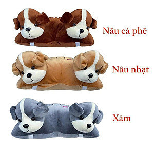 Gối đi xe máy 2 đầu hình chó (cún con) đáng yêu, chống va đập, an toàn cho bé khi chạy xe, hàng Việt Nam chất lượng cao
