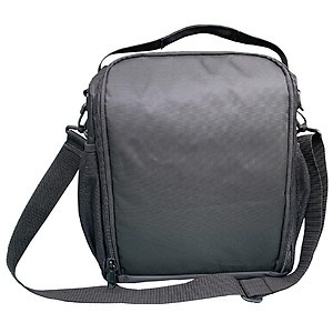 Túi Đựng Hộp Cơm Giữ Nhiệt Văn Phòng Size Lớn Màu Đen Có Dây Kéo Vừa Quai Xách Quai Đeo Ngăn Phụ Trong Ngoài Tặng Túi Muỗng Nĩa (Lunch Bags, Box)