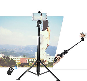 Chân đế quay phim chụp ảnh cho điện thoại kiêm gậy tự sướng bluetooth Yunteng VCT 1688 - Hàng nhập khẩu