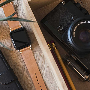 Dây Đeo Apple Watch 49mm 45mm 44mm 42mm, Chất Liệu Da Bò Cao Cấp, Phong Cách Vintage Hoài Cổ, Tương Thích Các Phiên Bản Series Ultra2/Ultra/SE2/SE/10/9/8/7/6/5/4/3/2/1