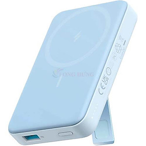 Sạc dự phòng có chân đế từ tính không dây Anker 633 MagGO 10000mAh A1641 - Hàng chính hãng