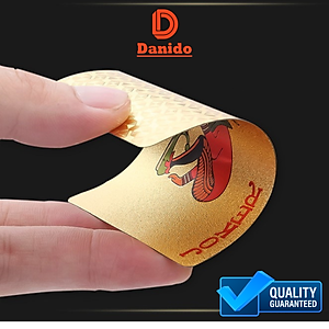 Bộ bài tây PVC mạ vàng 24k cao cấp, Bộ bài Poker mạ vàng chất liệu đàn hồi chống thấm nước - Hàng chính hãng D Danido