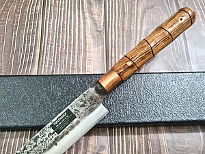 DAO BẾP PHÚC SEN -  DAO BẾP SASHIMI MẶT HOA VĂN MÃ Sk1 N4