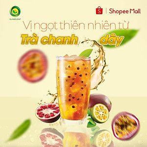 [TẶNG TOPPING] Trà Chanh Dây hòa tan Sunbeleaf, có chanh dây thật, trà hoa quả tươi ngon, thanh mát, hộp 10 gói