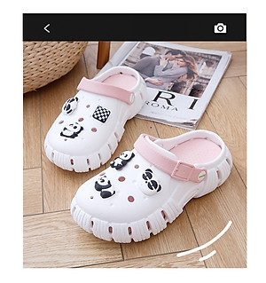 Dép bánh mì Cross nữ siêu nhẹ kèm Sticker dễ thương - dép nữ hot trend DNU9021