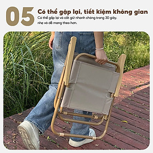 BG Ghế Xếp Gấp Gọn S11, S14 Khung Kim Loại , Dã Ngoại Picnic Câu Cá - Chất Liệu Vải Oxford Dày Dặn Thoáng Khí-Thiết Kế Tựa Lưng Ngồi Thư Giãn