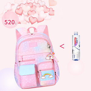 Ba lô học sinh bé gái siêu nhẹ chống nước cao cấp phong cách mới - BEE GEE HS9056G