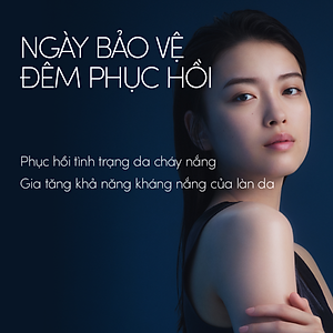 Bộ sữa chống nắng dưỡng da kiềm dầu bảo vệ hoàn hảo SPF50+ PA++++ 60ml và Serum dưỡng da và phục hồi da sau nắng 180ml Anessa