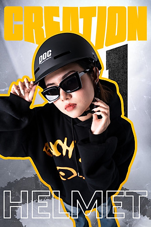 (Tặng tai mèo) Nón POC xe máy POC P20 CREATION 1