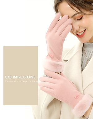 Găng tay nữ giữ ấm mùa đông eXtreme GT1201 vải nhung chống gió, chống mài mòn, cảm ứng điện thoại